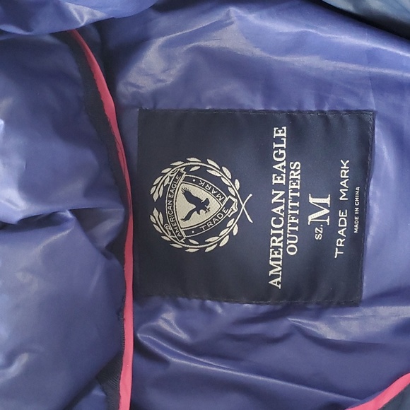 American Eagle blue winter coat medium - Picture 3 of 6